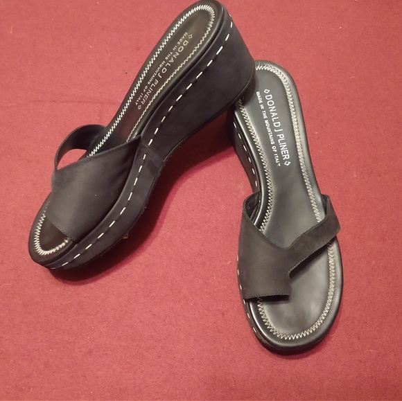 Donald J Pliner Salya Platform Sandals Black 8.5W - Picture 3 of 8